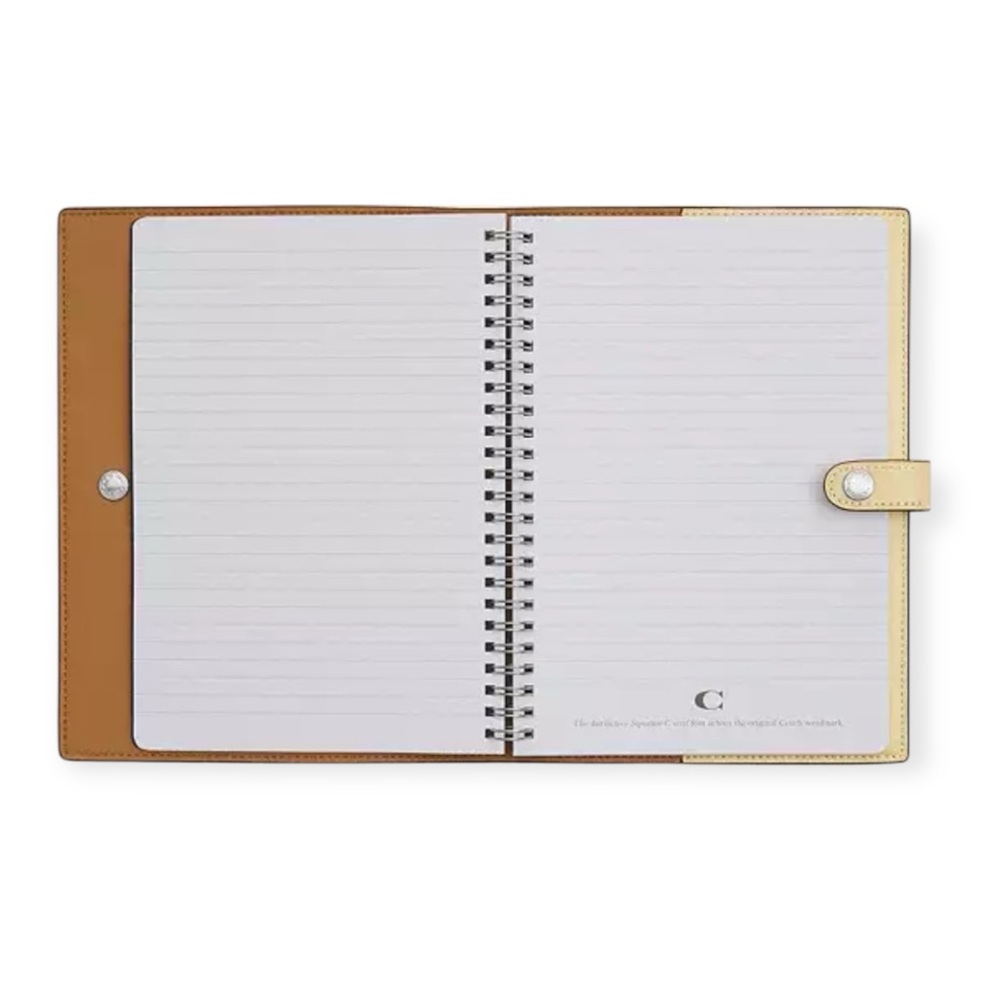 Coach Signature Canvas Notebook - Picture 3 of 4